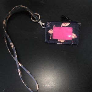 Vera Bradley lanyard and wallet